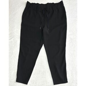 Lululemon  On The Fly 7/8 WOVEN Black Pants